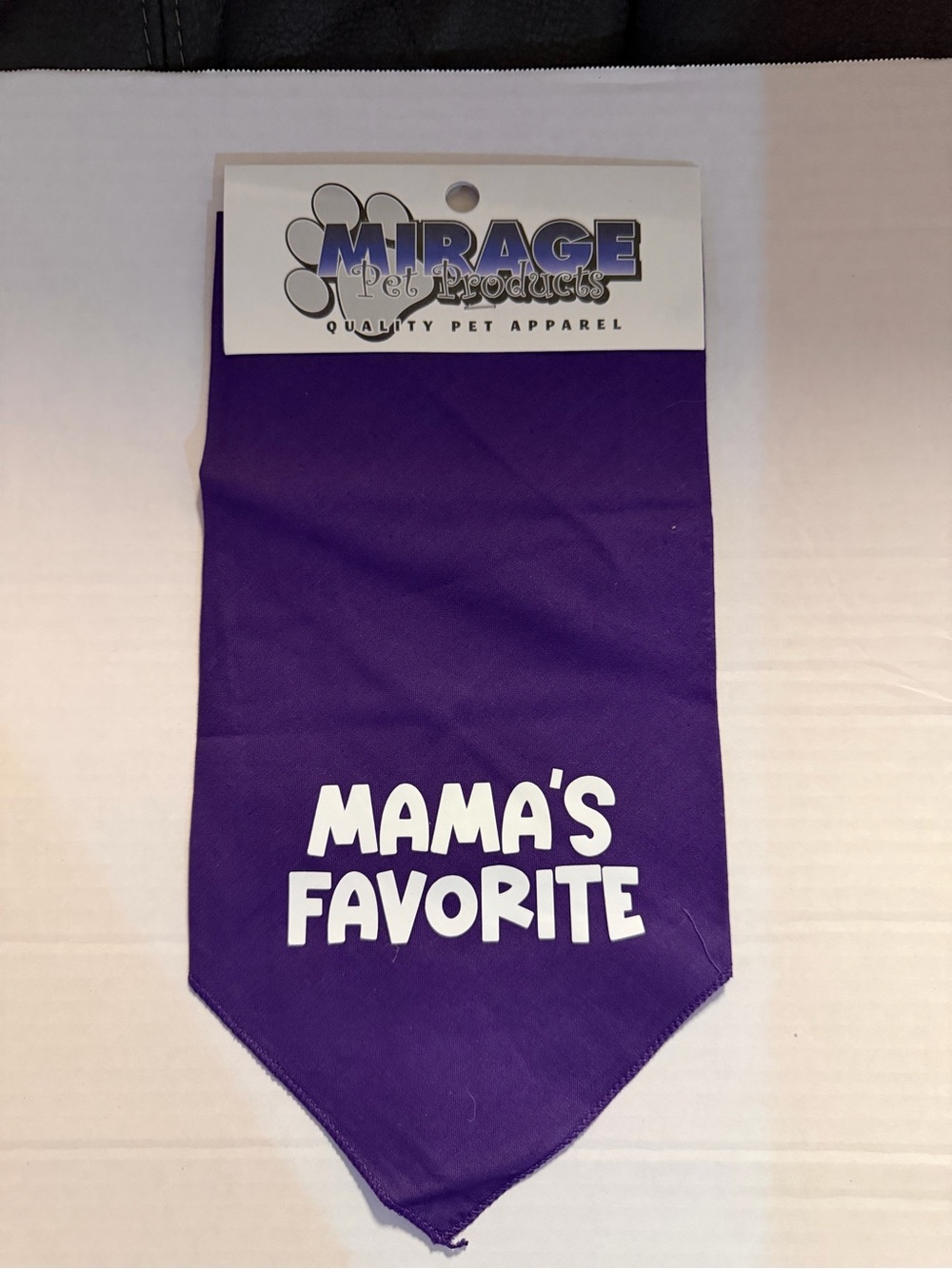 Mirage Pet Products Purple "Mama's Favorite" Dog Bandana